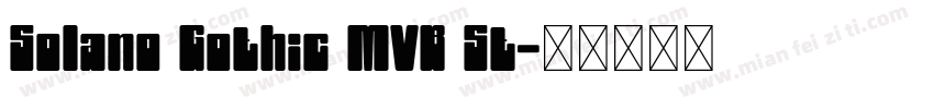 Solano Gothic MVB St字体转换